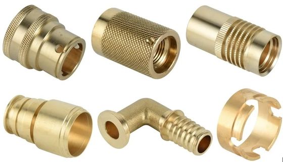 ฮาร์ดแวร์ CNC กลึงชิ้นส่วนทองเหลืองความแม่นยำ CNC Machining ทองเหลืองแบบกำหนดเองชุบแข็ง