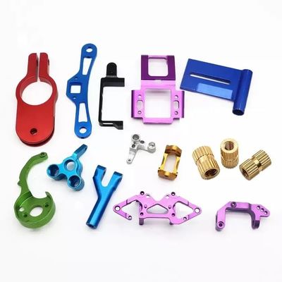 ส่วนประกอบชิ้นส่วนกลึง CNC ที่เสถียร Anodized สีสันสดใสปรับแต่งได้