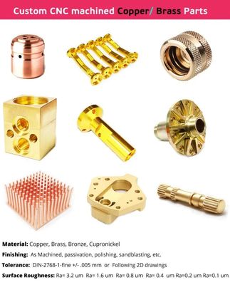 ODM ชิ้นส่วนเครื่องจักรกลทองเหลือง Anodizing CNC Machine สำหรับชิ้นส่วนทองเหลือง