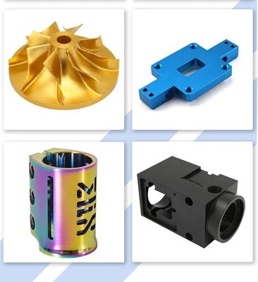 ชิ้นส่วนเครื่องจักรกลอลูมิเนียม CNC อโนไดซ์ขัดผิวชุบผิวสำเร็จ