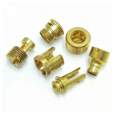 ชิ้นส่วนทองเหลือง CNC ที่มีความแม่นยำ Electroplate CNC Machining Copper Parts